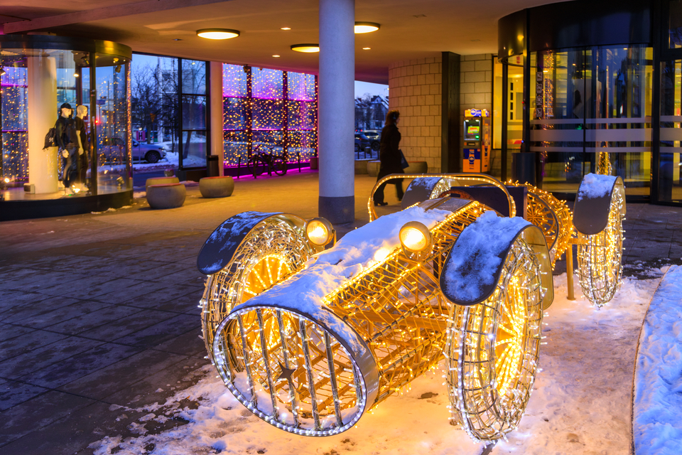 Galeria Klif iluminacja świąteczna Gdynia