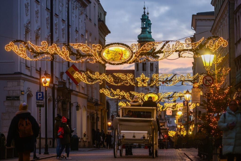 Iluminacja świąteczna w Krakowie