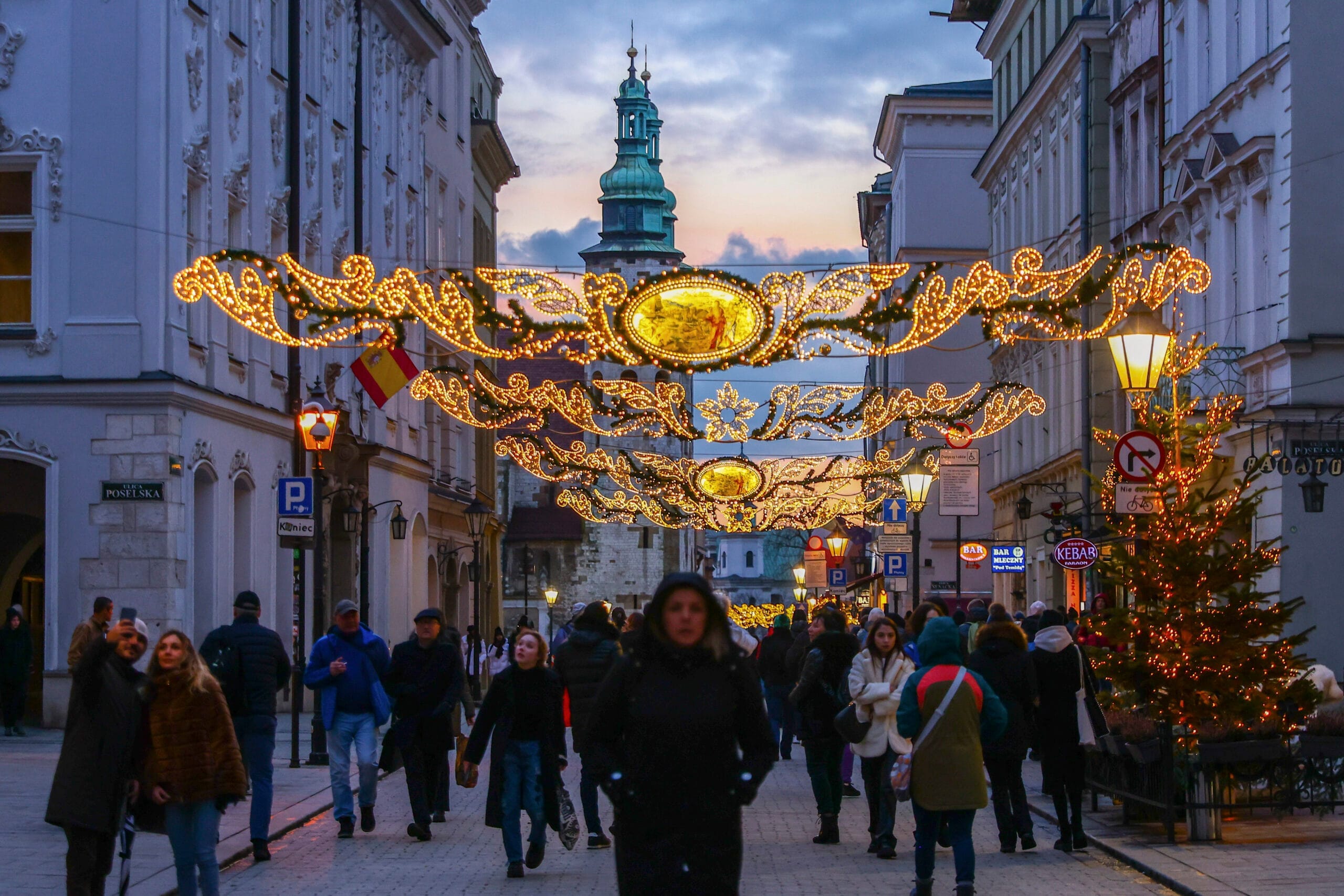 Iluminacja świąteczna w Krakowie