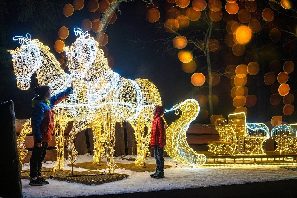 Park światła w PKL Góra Parkowa w Krynicy-Zdrój