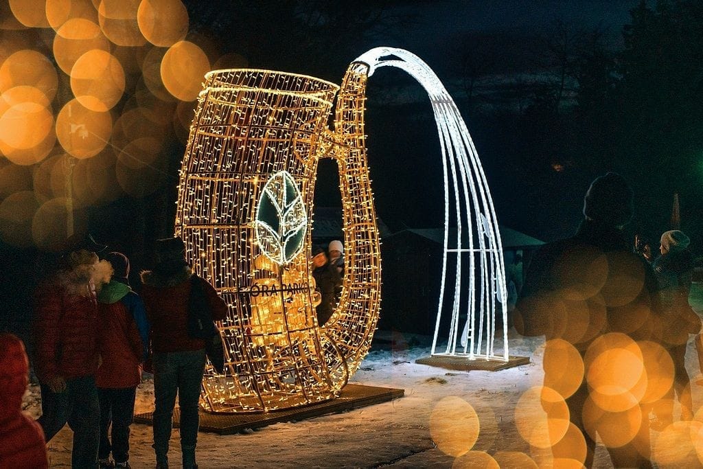 Park światła w PKL Góra Parkowa w Krynicy-Zdrój