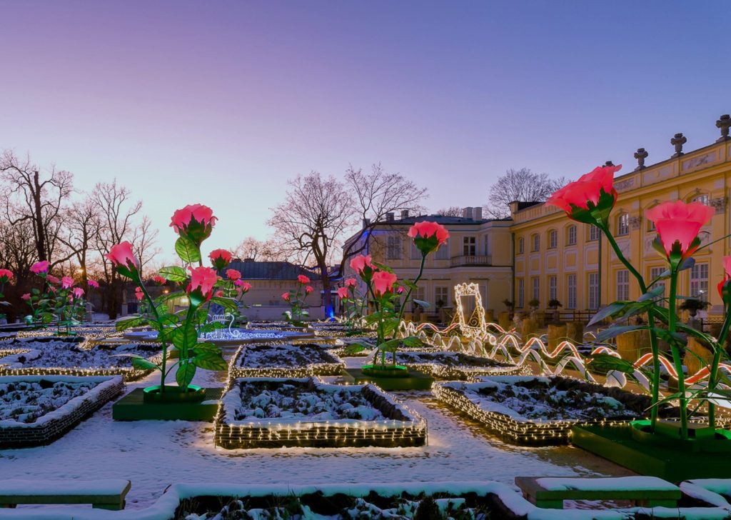 Nowoczesny park światła