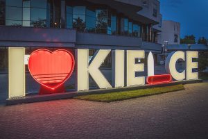 Efektowny napis świetlny